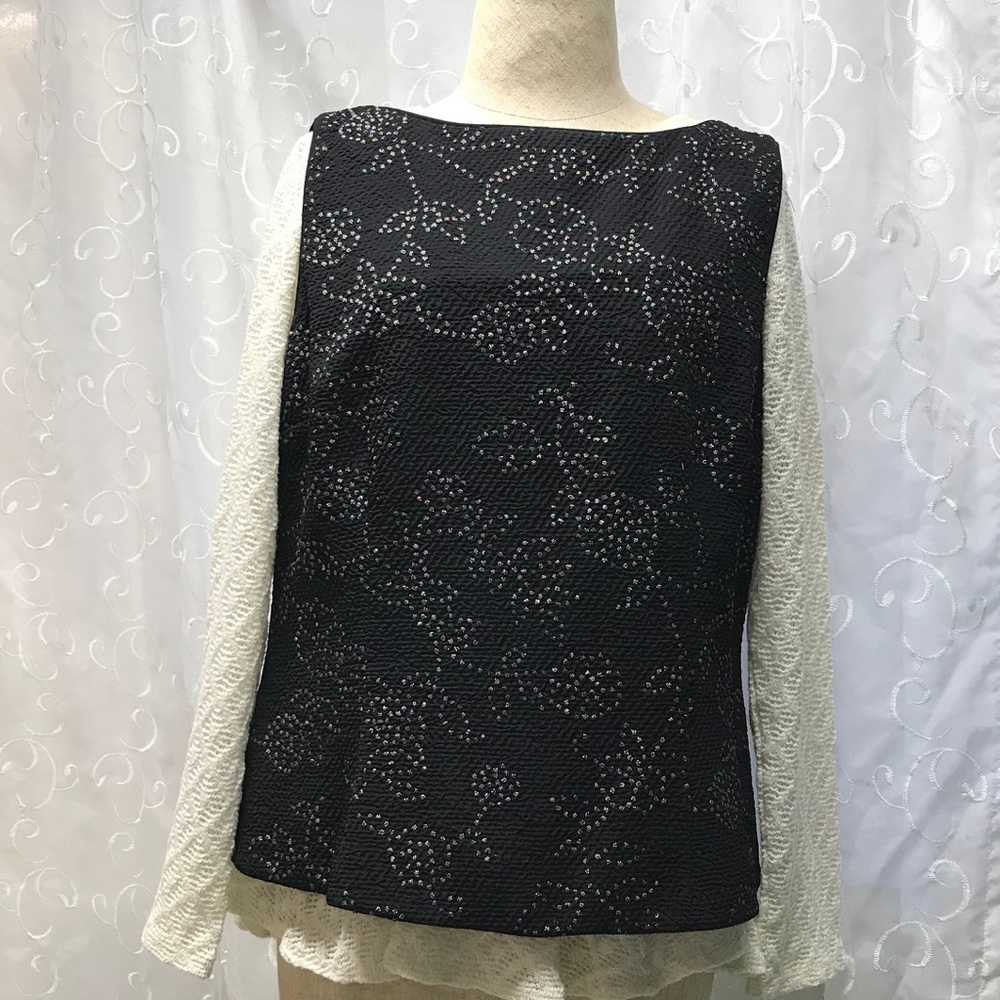 David Warren black sleeveless tunic